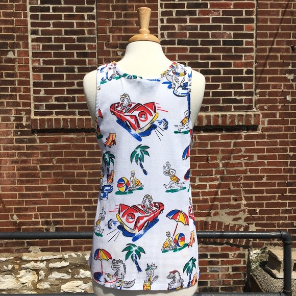 VTG 1980s Fusion Graphic Tank Top, M/L/XL - Picture 3 of 7